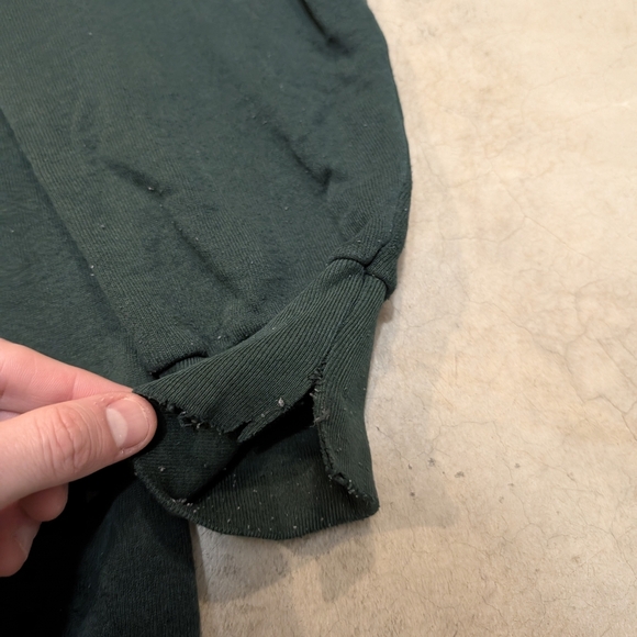 VTG 90s Fruit Of The Loom New York Crew Neck Green Mens XL Flaws - Picture 3 of 8